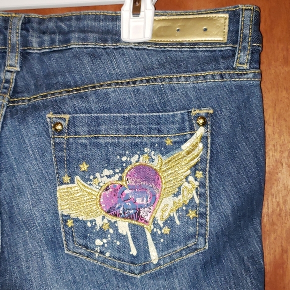 💯ECKO RED DENIM CAPRIS - Picture 7 of 8